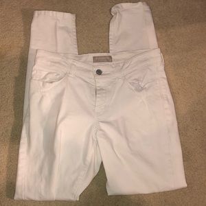 Banana Republic white skinny jeans